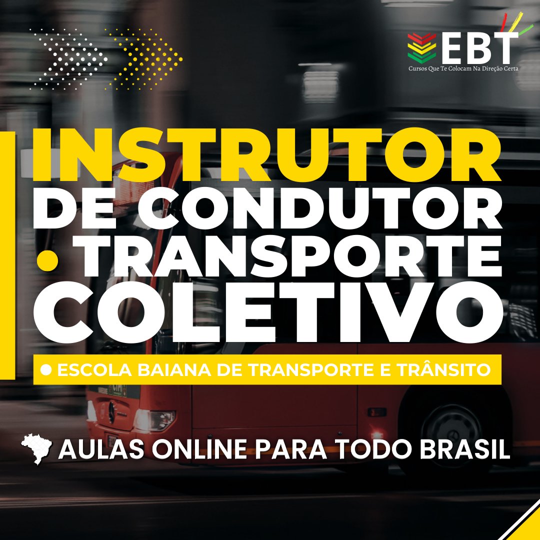 Instrutor de Condutores de Transporte Coletivo